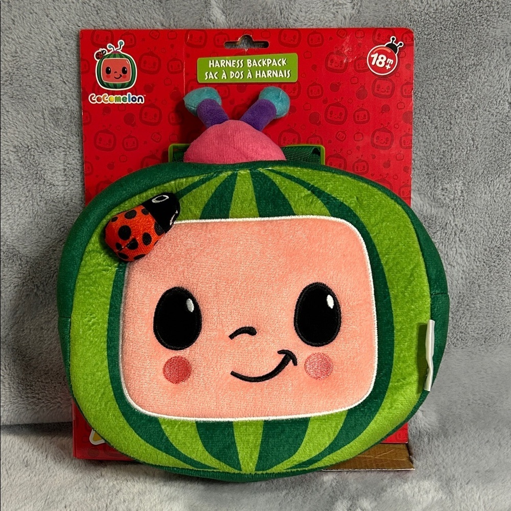 Cocomelon Green Harness Backpack for Kids NWT